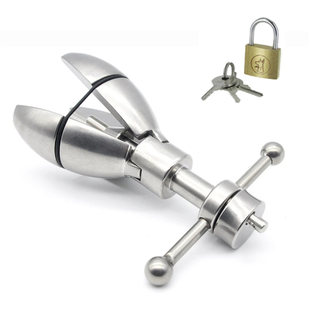 Открытое блокирующее устройство Manyjoy из нержавеющей стали с анальным