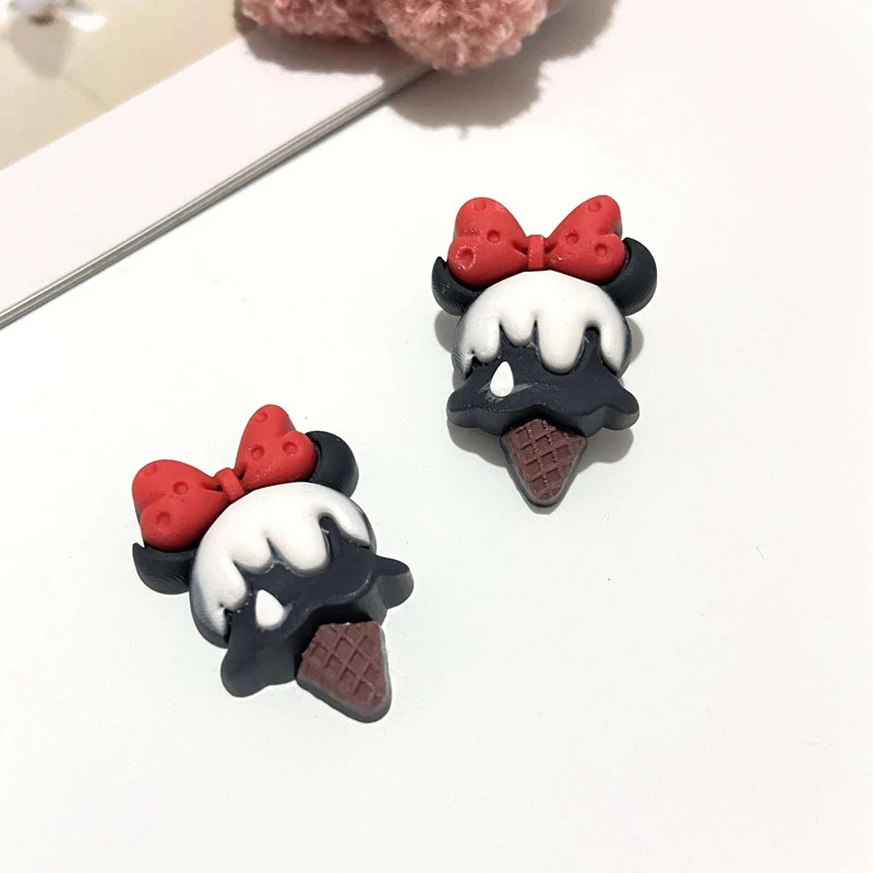 

30Pcs/set 10 Color Mix Watermelon Ice Cream Unicorn Sundae Popsicle Planar Hairband Clip Ornament Decor Crafts Phone Case Supply