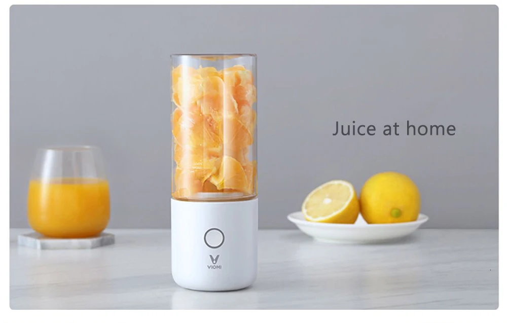 Xiaomi Viomi, 350 мл, портативная электрическая соковыжималка, блендер, многофункциональная, беспроводная, мини USB, перезаряжаемая чашка для сока, резка, Миксер для путешествий