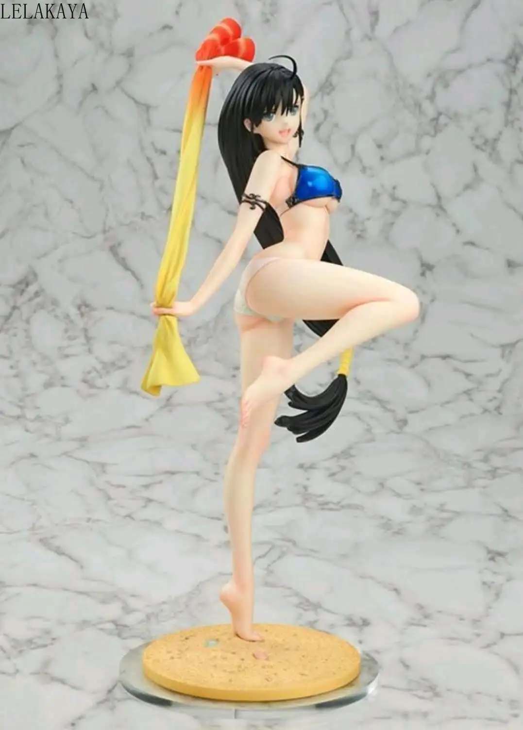 Аниме игры BLADE ARCUS из блестящие пикантные пляжное платье для девочек Сакуя синий
