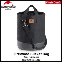 naturehike firewood bucket bag outdoor waterproof camping accessories storage bag ultralight multifunction firewood barrel bag