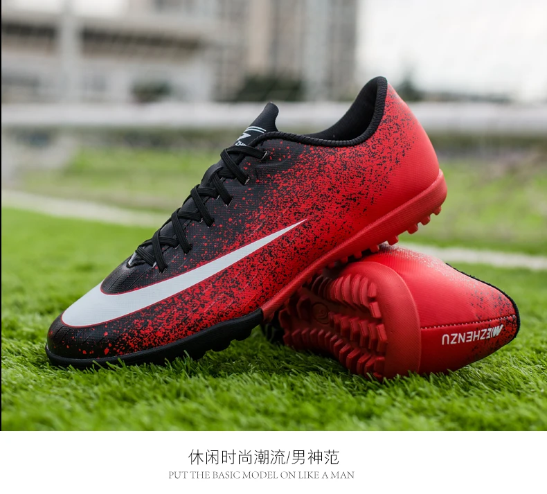 Новинка! Мужские футбольные бутсы ZHENZU Turf для помещений, детские бутсы для мальчиков, футбольные бутсы, спортивные кроссовки, европейские размеры 35-44, voetbalschoenen