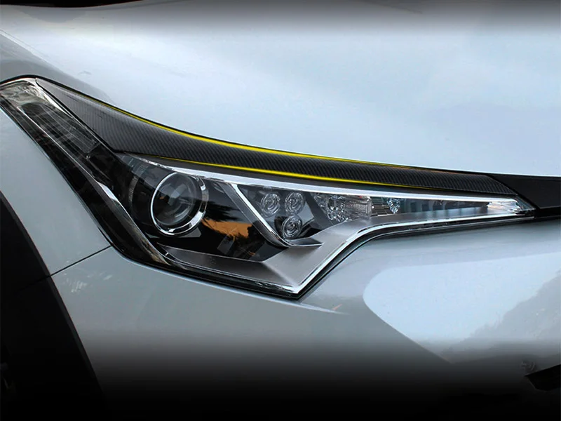 ABS Автомобильная передняя фара s-образная осветительная рамка Накладка для