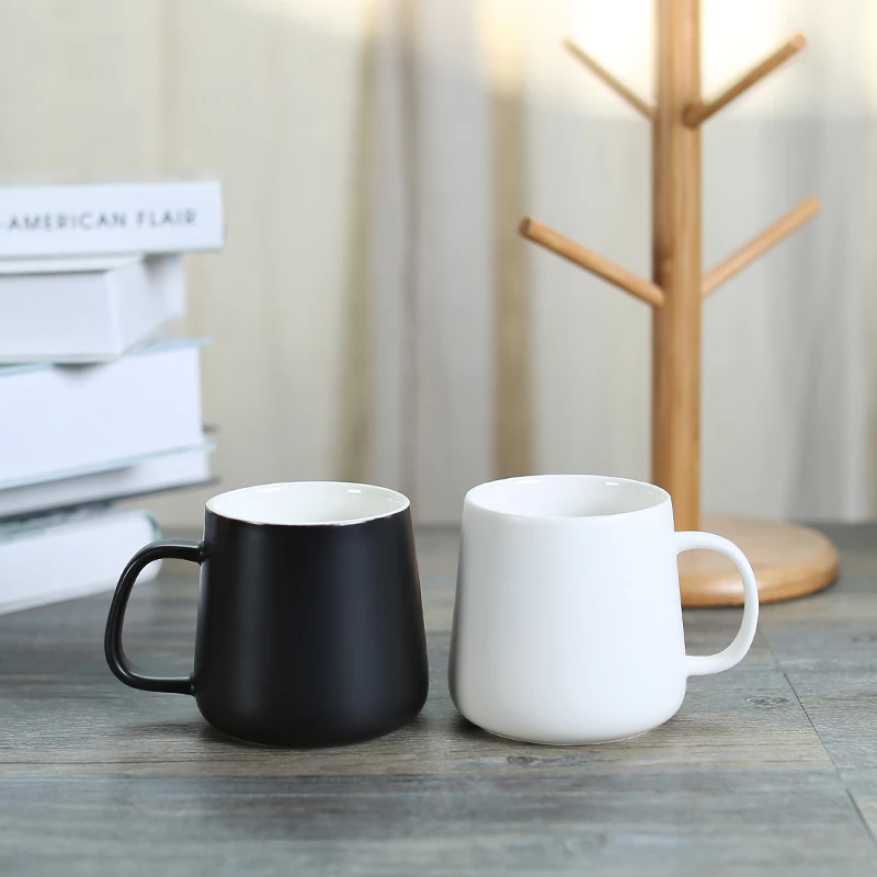 ERMAKOVA 2 Colors Ceramic Tea Cup Coffee Mug with Handle Espresso Cappuccino Latte Milk Office Mug Drinkware