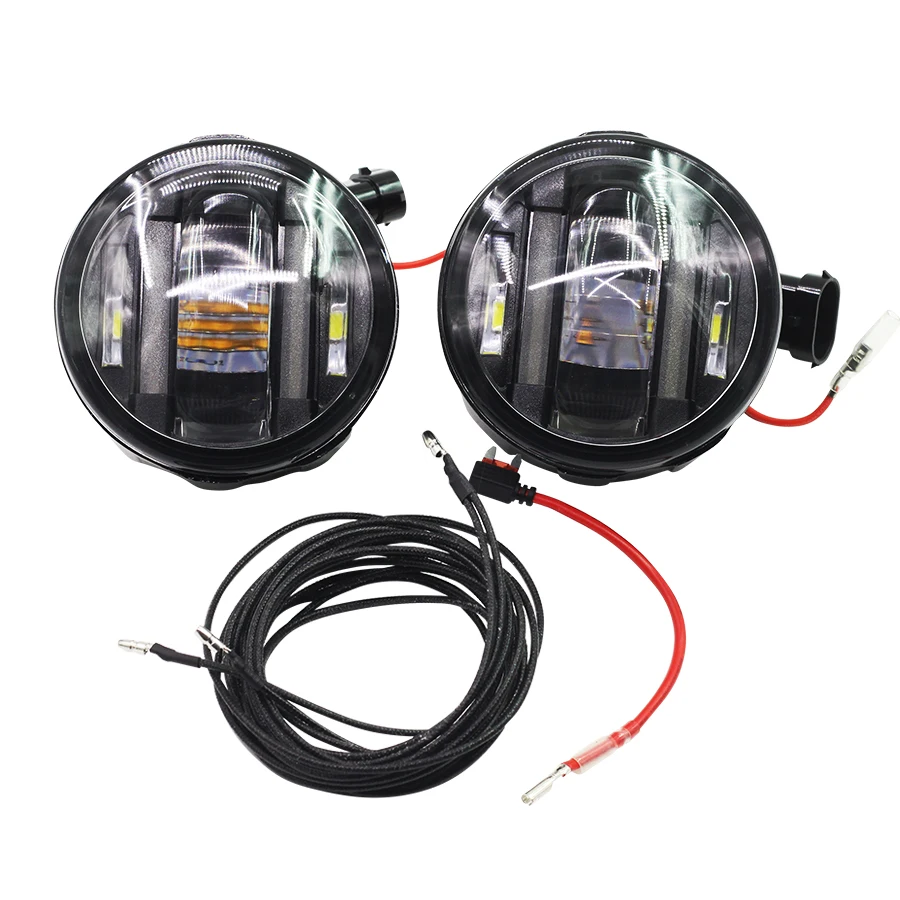 Cawanerl 2 x светодиодный туман светильник DRL дневная ходовая лампа автомобильный