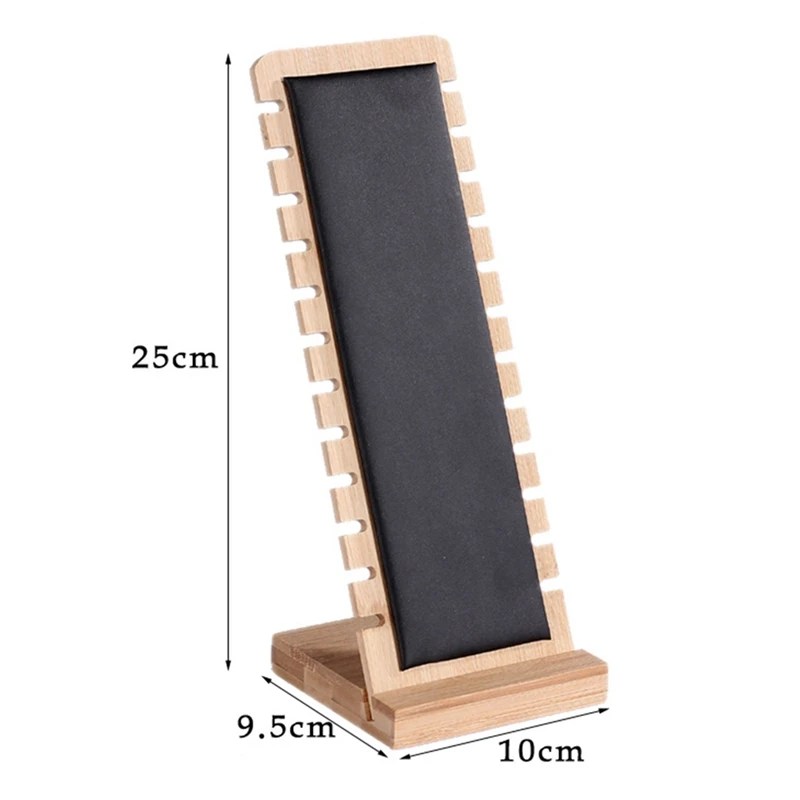

Bamboo Wood Fashion Jewelry Necklace Display Stand Solid Wood Pendant Stand Support Jewelry Display Props