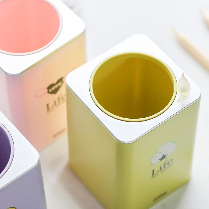 Настольный квадратный держатель для ручек 1 шт. настольный органайзер милый