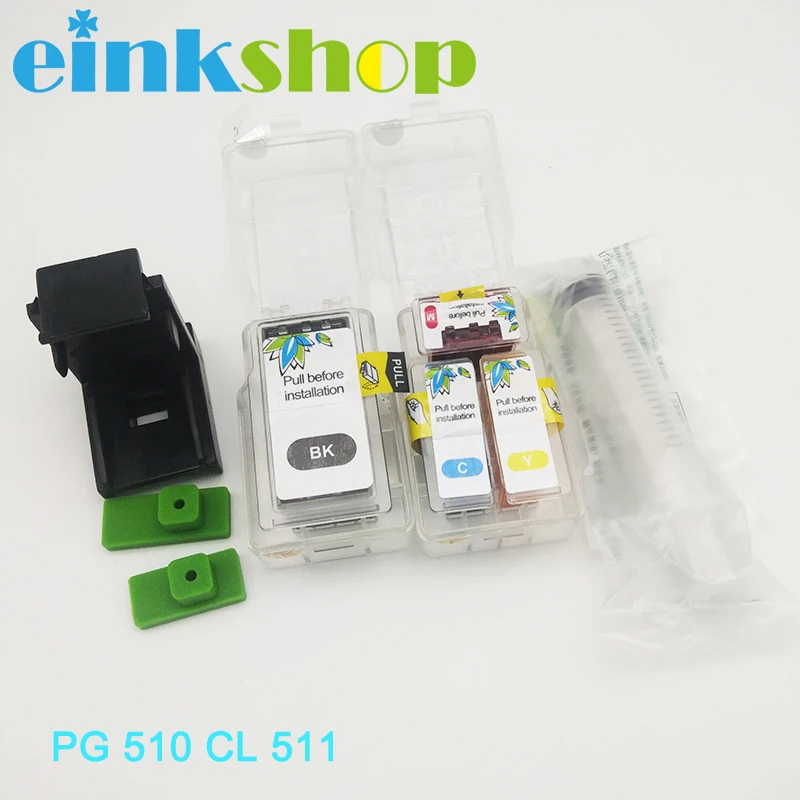 Einkshop Смарт чернильный картридж пополнения чернил комплект для Canon PG 510 CL 511 445 446 810 811 512 513 145 146 245 246 745 746 545 XL