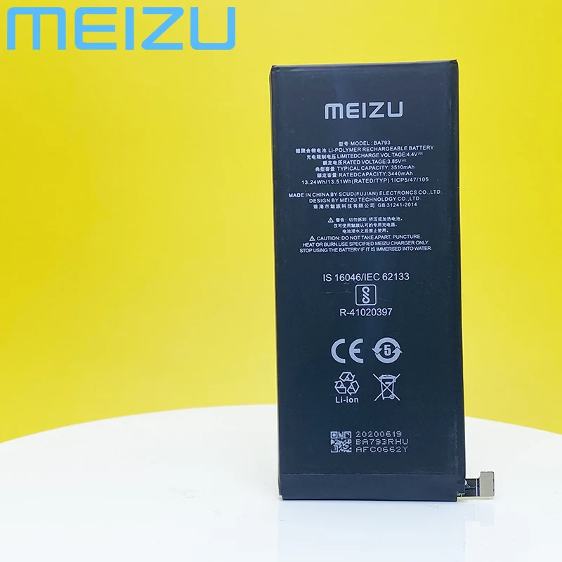 100% Оригинальный аккумулятор Meizu BA793 для Pro 7 Plus M793Q M793M M793H мобильный телефон 3510 мАч с