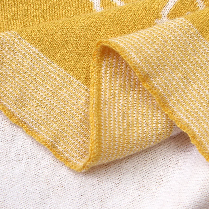

New Born Blankets Baby-Blanket Knitted Cotton Trojan Super Soft Stroller Wrap Monthly Toddler Bedding Infant Swaddle Kids Stuff
