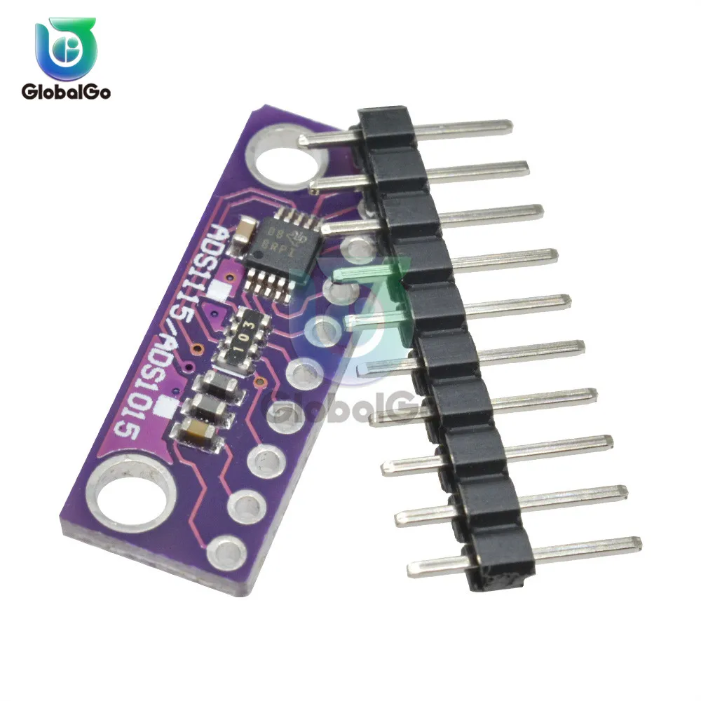I2C ADS1015 16 бит АЦП модуль с программируемый усилитель 2V to 5V аналого-цифрового