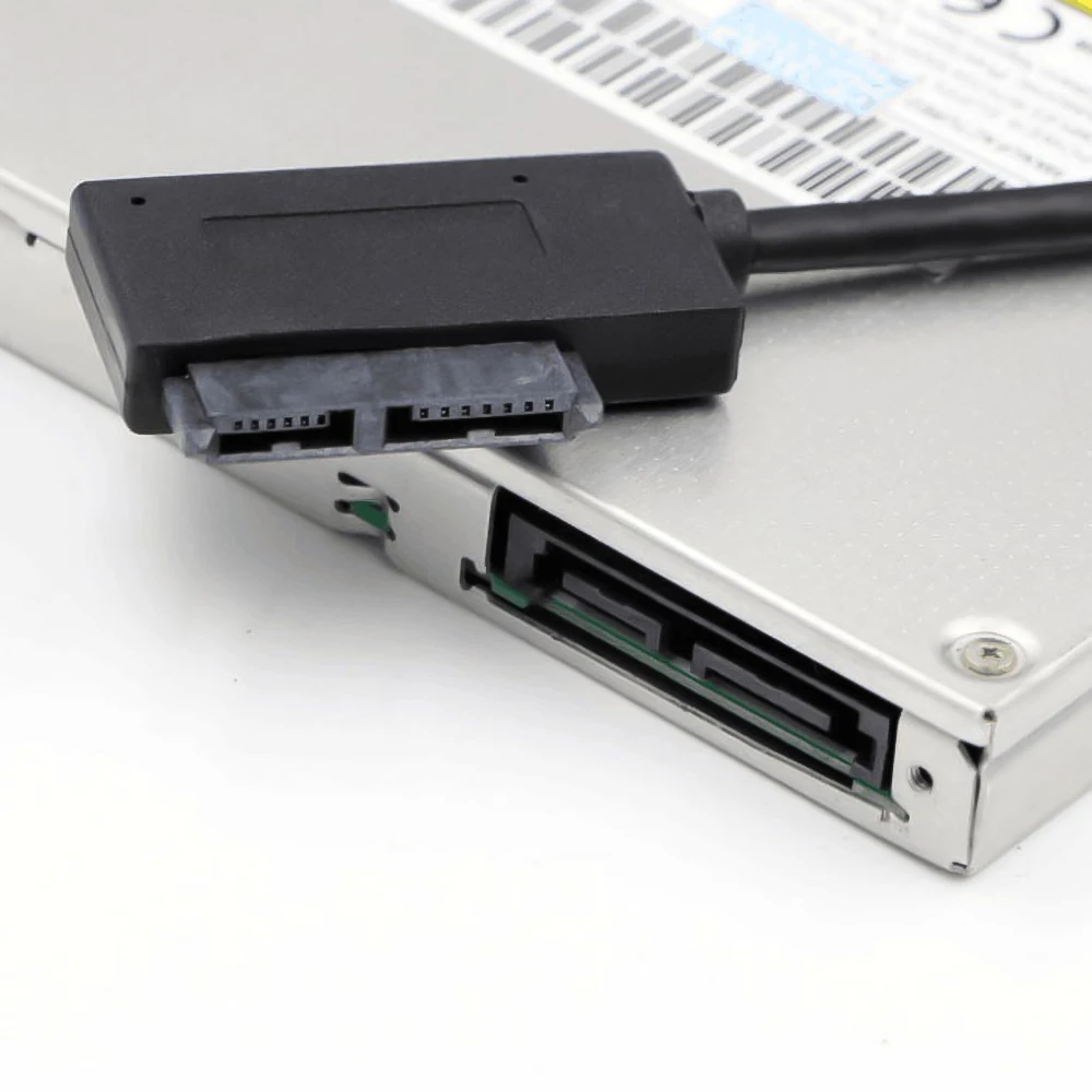 USB-адаптер для ПК 6P 7P CD DVD Rom SATA на USB 2 0 конвертер slim Sata 13 Pin кабель привода ноутбука |