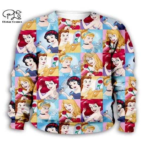 Kids sweatshirts Детская толстовка с капюшоном; Одежда для маленьких девочек; Детское пальто на молнии с 3D принтом русалки Ариэль; свитер с длинными рукавами; пуловер Футболка с рисунком; штаны - Цвет: Kids sweatshirts