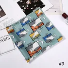 50*50 см квадратный шелковый шарф, женский шарф, головной платок, Дамская шаль, парео, бандана, Женский шифоновый хиджаб, пончо, пляжный