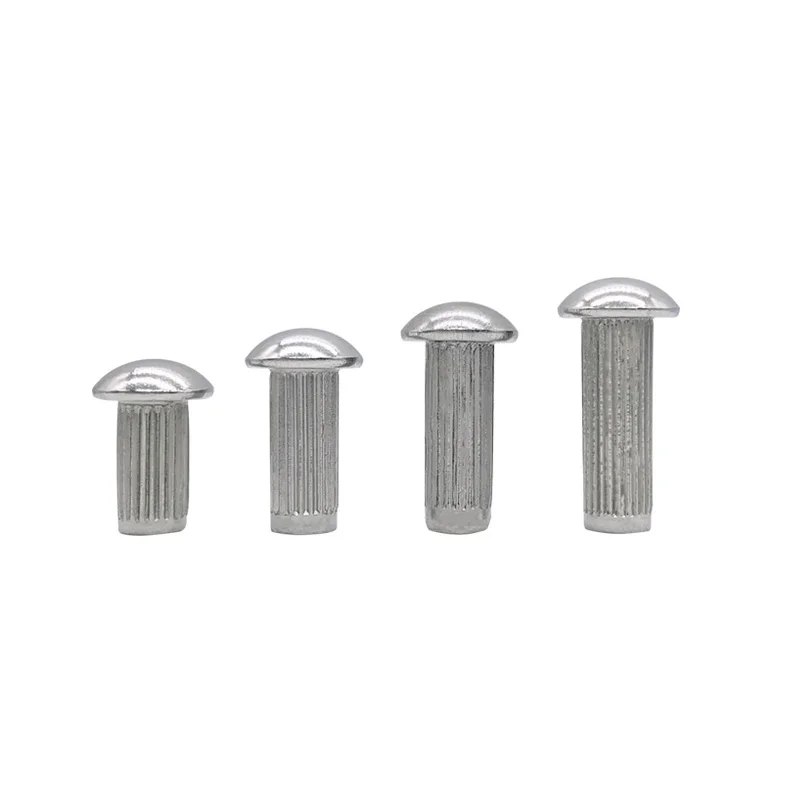 Заклепки с круглой головкой M5 20 шт. твердая заклепка прямая рифленая для ногтей