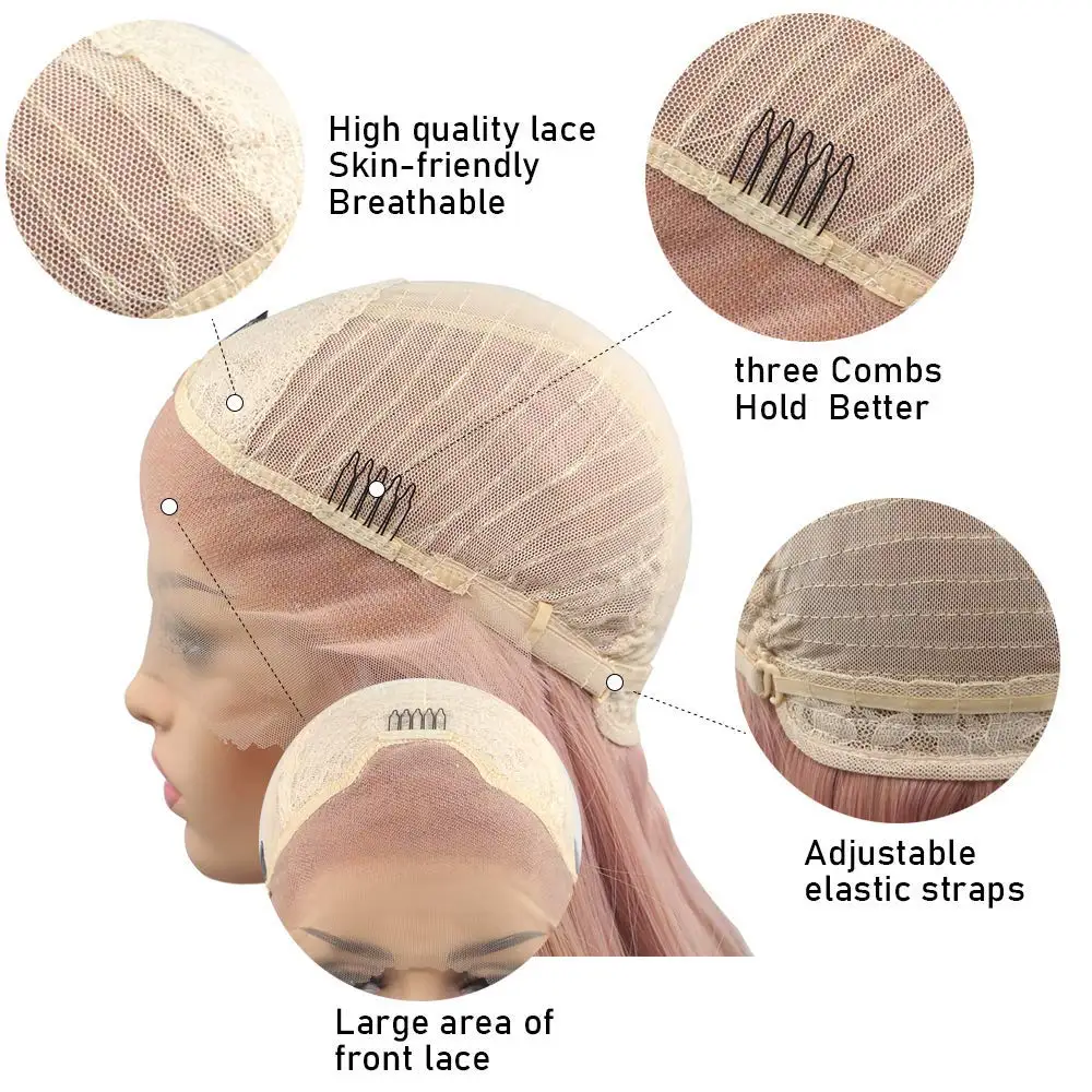 Браун Блонд меховые парики с эффектом крупных локонов для женщин, синтетические волосы, без клея, термостойкие волокна, 24 дюйма.