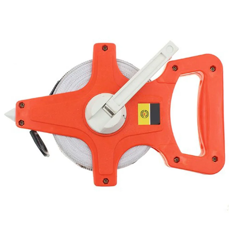 

1Pc 50M/165Ft Meter Open Reel Fiberglass Tape Measure Inch Metric Scale Impact Resistant Plastic Measure Tools