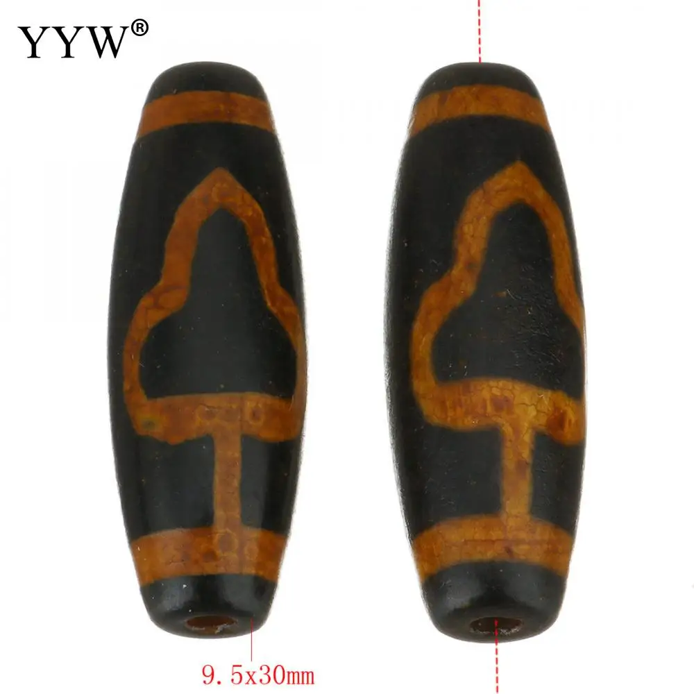 5 шт. Тибетский Агат Dzi Бусы из натурального камня унисекс ожерелье для