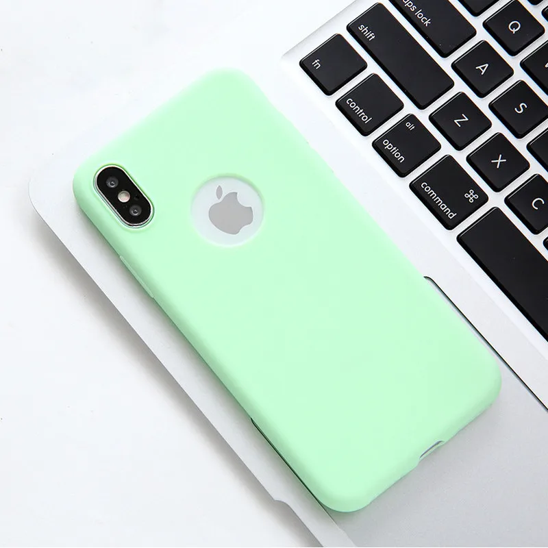 Модный мягкий силиконовый Конфеты желеобразный чехол для iPhone X 11 Pro Max 8 7 6 S Plus Xr Xs