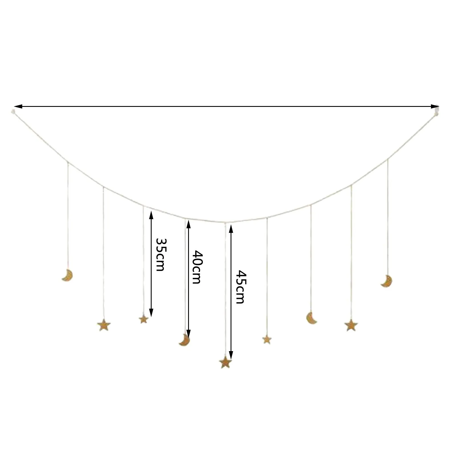 Висячая фотография деревянная гирлянда со звездами и цепочками украшение для