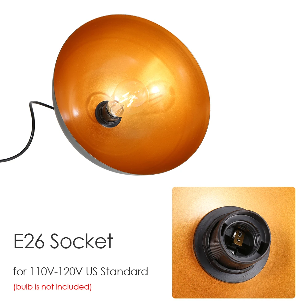 2 шт. Черный винтажный промышленный подвесной светильник скандинавский Ретро s