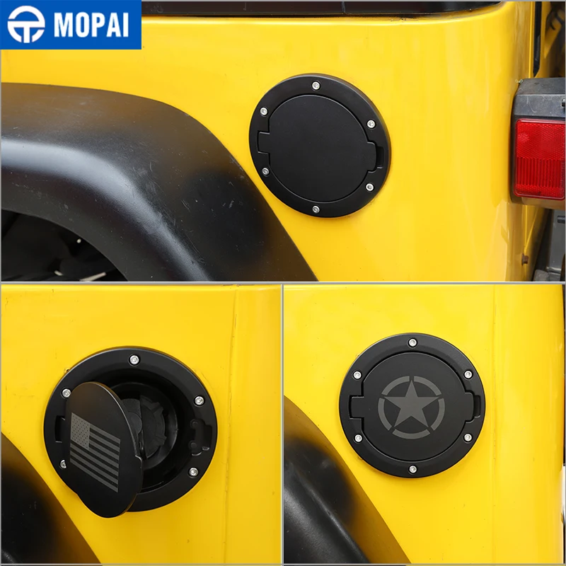 mopai tank covers for jeep wrangler tj car oil fuel tank cap with key lock cover for jeep wrangler tj 1997 2006 car accessories free global shipping