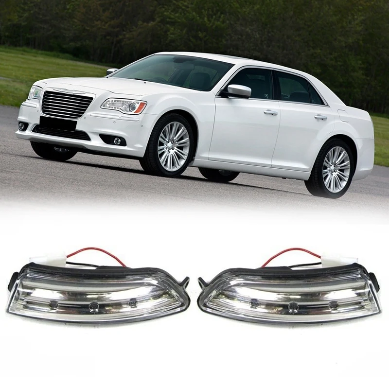 

Car Left & Right LED Rearview Mirror Turn Signal Lights Lamp Car-Styling for CHRYSLER 300 11-20 68170148AA 68170149AA