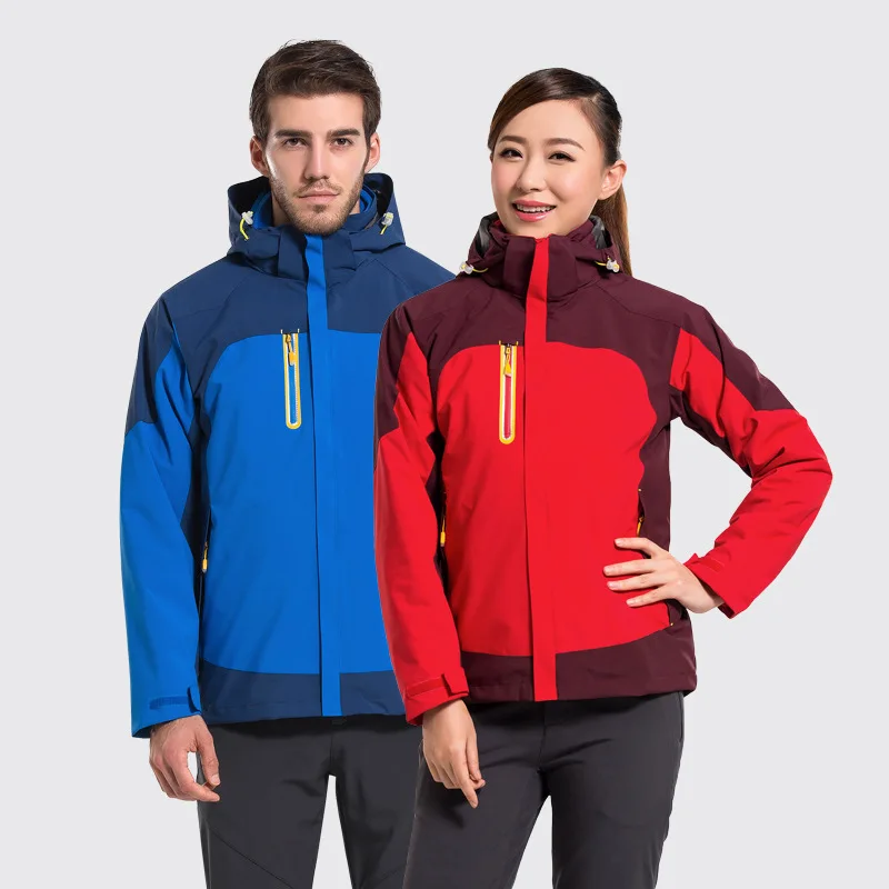

Men Women Winter Inner Fleece Jacket 2 piece set Outdoor Jackets Warm Waterproof Windproof Outdoor sport Trekking Hiking Jacket