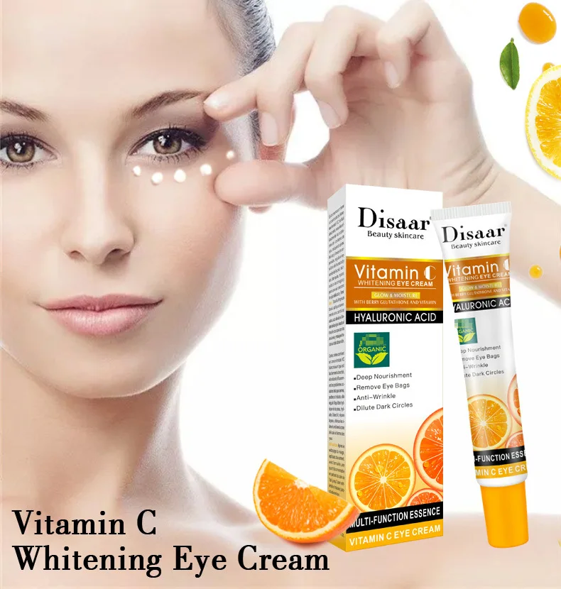 

Vitamin C Eye Cream Remove Dark Circles Moisturizing Gel Anti-Puffiness Anti-Wrinkle Anti-Aging Nourishes Brightening Eye Care