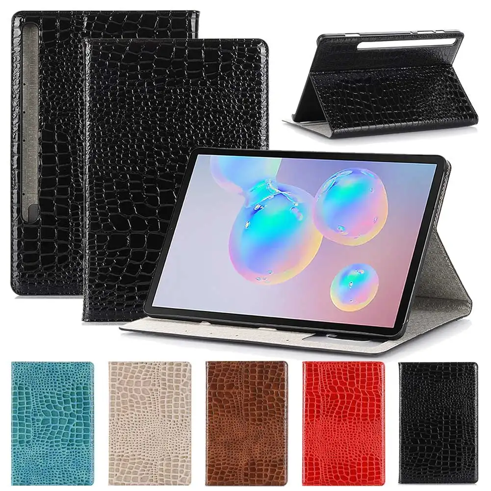 Чехол для Samsung Galaxy Tab S6 10 5 T860 T865 роскошный кожаный чехол с крокодиловой текстурой
