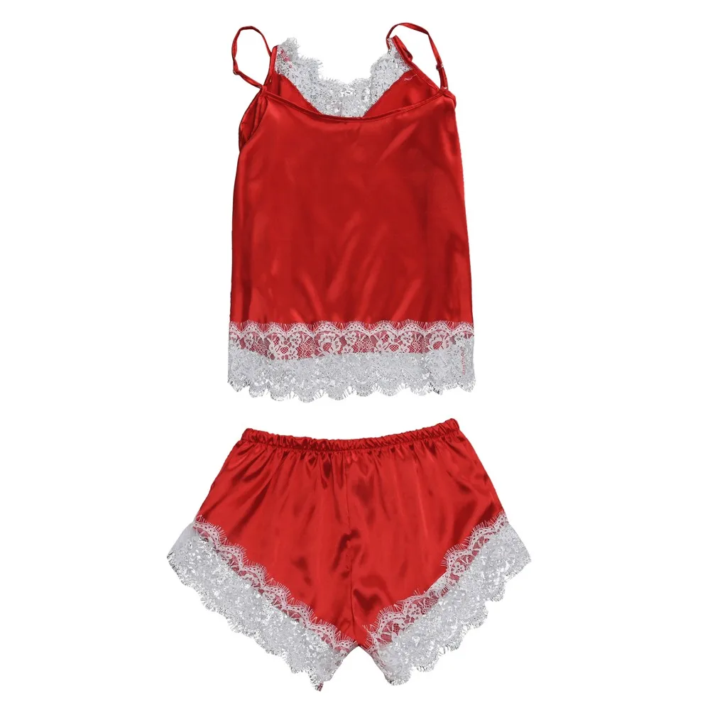 

Lace Sleepwear For Women Sexy Pijama Mujer Ladies Lingerie Tops Shorts Sets Babydoll Pajamas Nightwear 2xL/3xL New Color