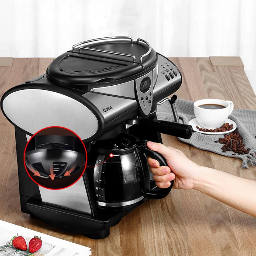 

Espresso Coffee Machine American / Italian Two In One Double Pumps and Boilers Cappuccino Latte Macchiato Mocha Milk Foam