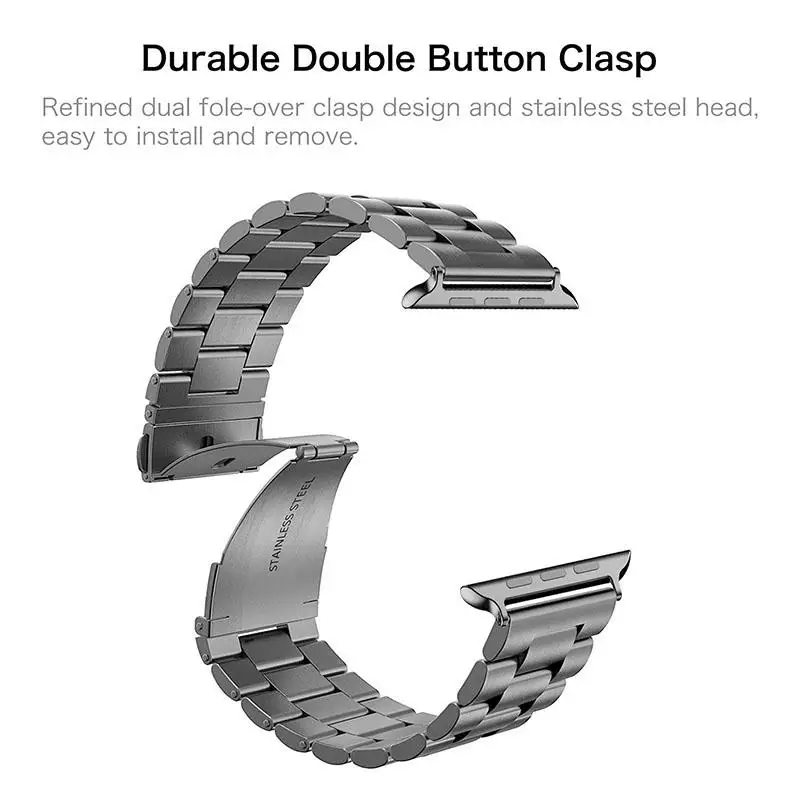 Kuulee петля браслет из нержавеющей стали ремешок для наручных часов Apple watch серии