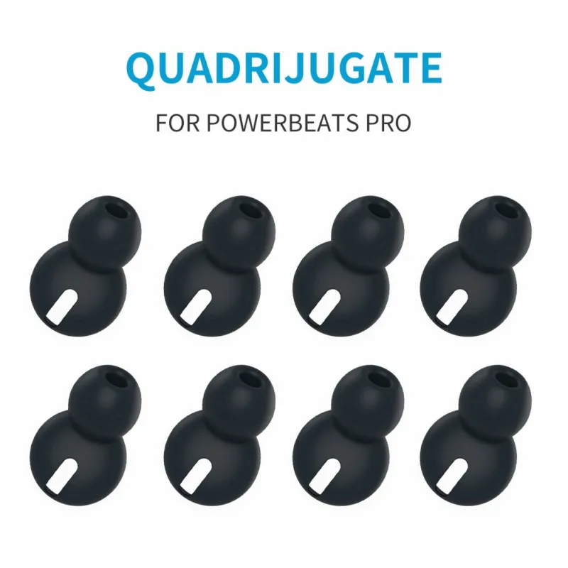 4 пары мягкие силиконовые накладки для наушников защитный чехол защита Powerbeats Pro