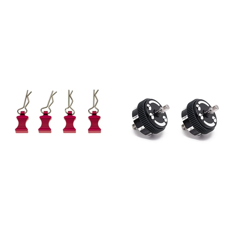 

4 шт. кузов R-типа зажимы для корпуса Pin и Mount Set с 2 шт. чехла дифференциала ДЛЯ Axial SCX10 TRX4 1/8 1/10 RC Cars