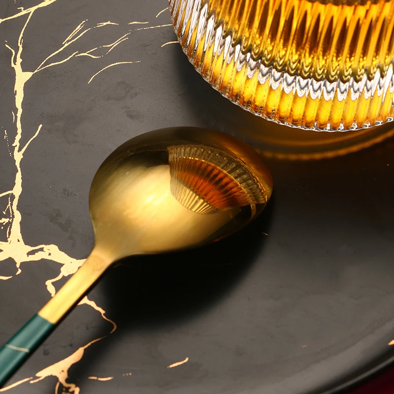 

Coffee Spoon Gilded Ice Cream Dessert Spoon Small Round Spoon Dessert Spoon Mixing Spoon Seasoning Mug Spoon Home Bar Tools