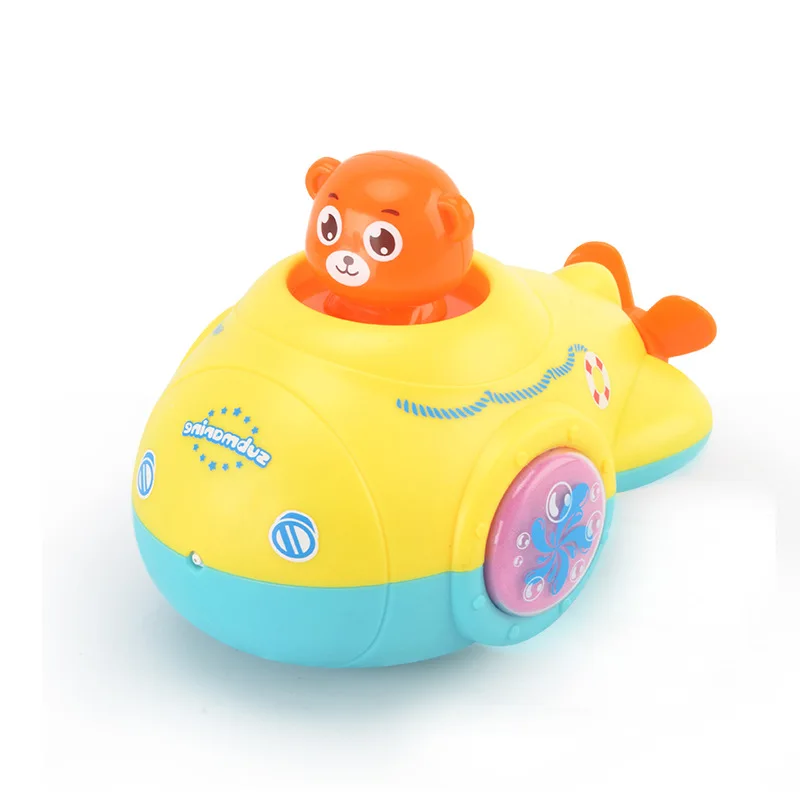 green submarine Милые водные игрушки с героями мультфильмов морские животные Черепаха классические детские плавающие Черепашки заводные на цепочке детские пляжные игрушки для ванной - Цвет: green submarine