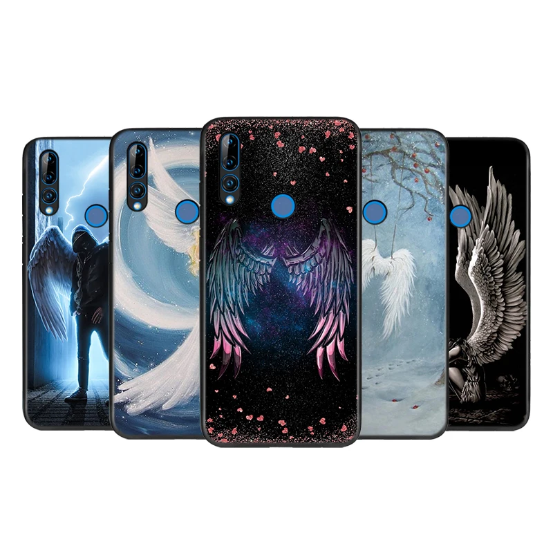 Силиконовый чехол с крыльями ангела для Huawei Honor 10i 9X 8X 10 9 Lite 8 8A 7A 7C 7S Pro Яркий