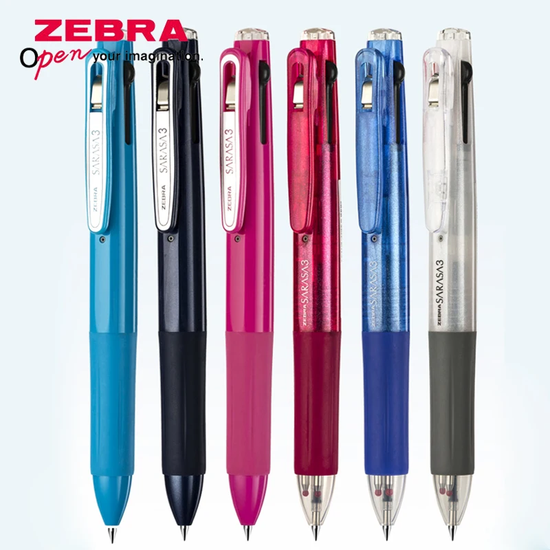 1 шт. японская ручка гель ZEBRA J3J2 три в одном многофункциональная гелевая 0 5 мм