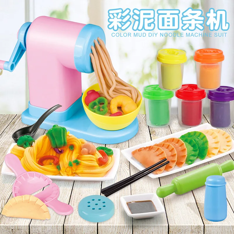 

Model Clay Noodles Maker Mud Noodle Machine DIY Clay Professional Slime Play Spaghetti Food Color Clay Role Play House Toy
