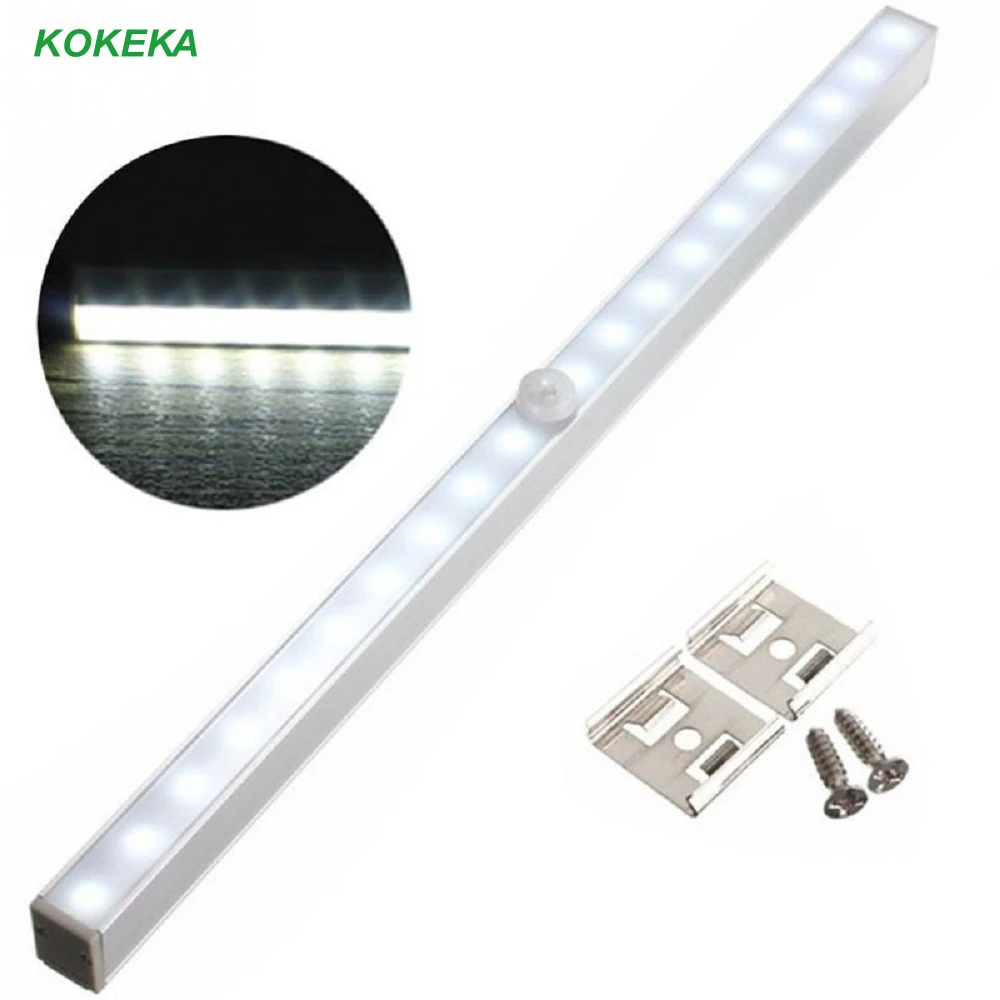 Светодиодный ночник с датчиком человеческого тела индукционный на батарейках 20