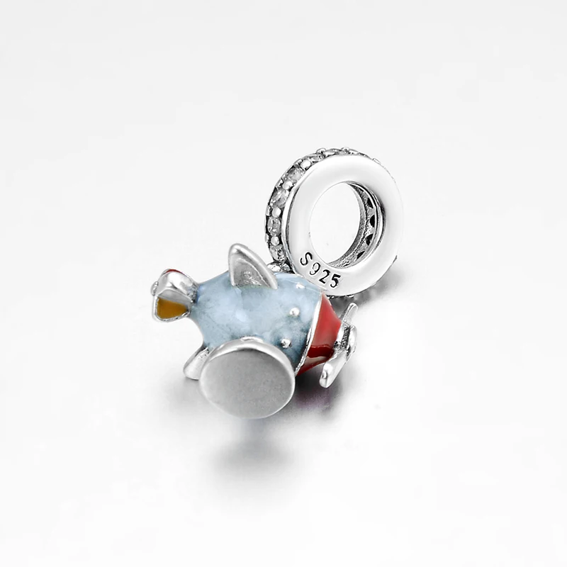 Горячая вертолет DIY подарок Аутентичные стерлингового серебра 925 пробы модные