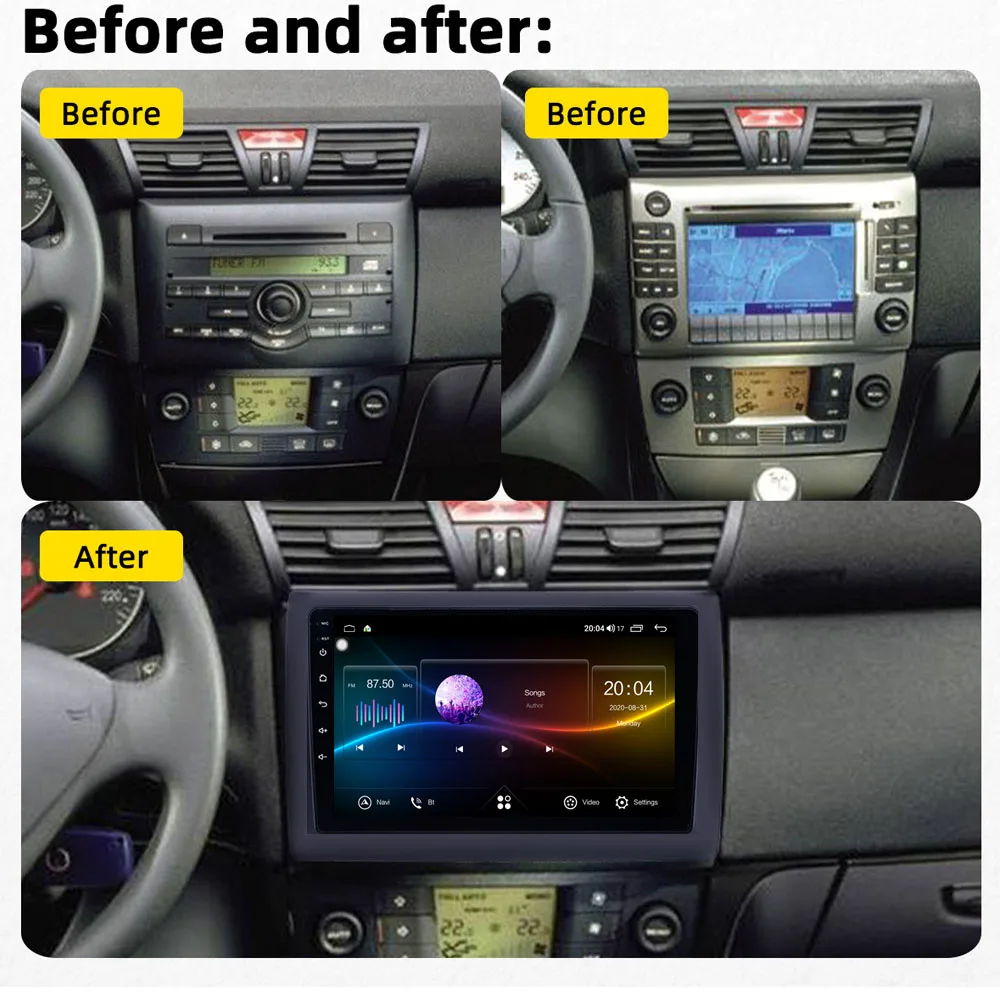 Runningnav для Fiat Stilo 2002-2010 Android автомобильное радио мультимедийный видеоплеер