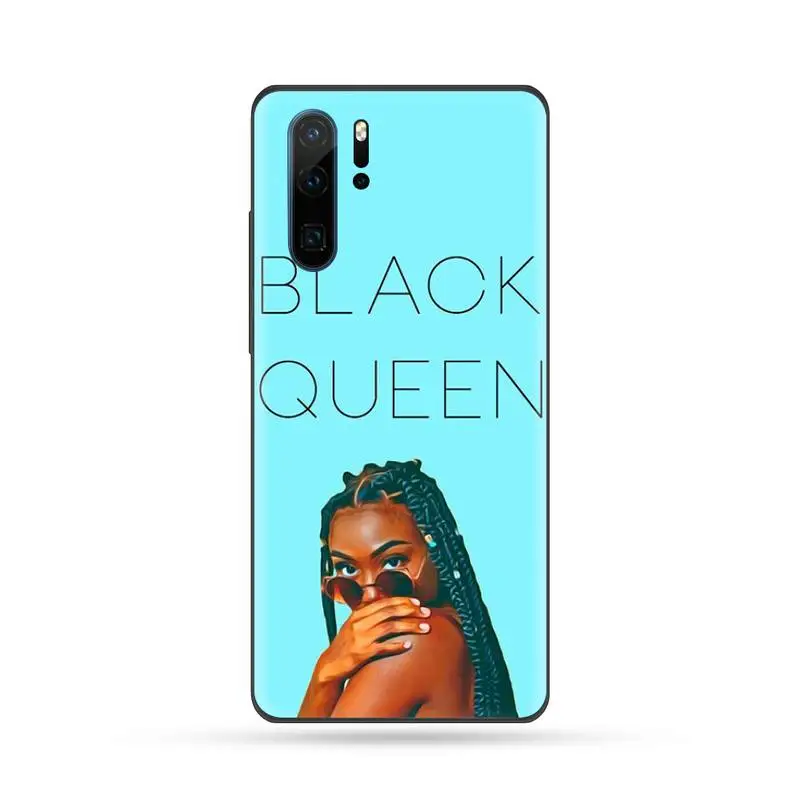 

Black girl Phone Case For Huawei Mate 9 10 20 Pro lite 20x nova 3e P10 plus P20 Pro Honor10 lite
