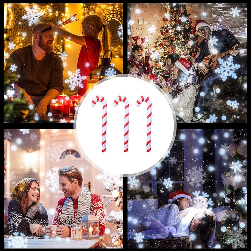 1 Set 6Pcs Christmas Tree Pendants Candy Cane Decors Photo Props (Red White) | Дом и сад