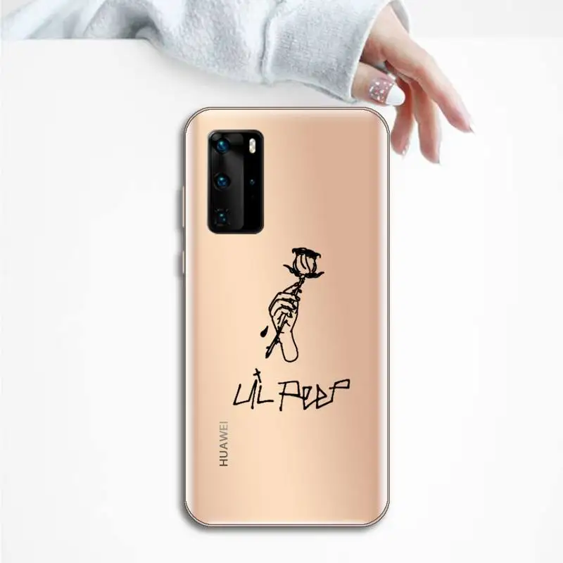 

American rapper Lil Peep Phone Case Transparent for Huawei P honor 8 10i 20 30 40 smart 2019