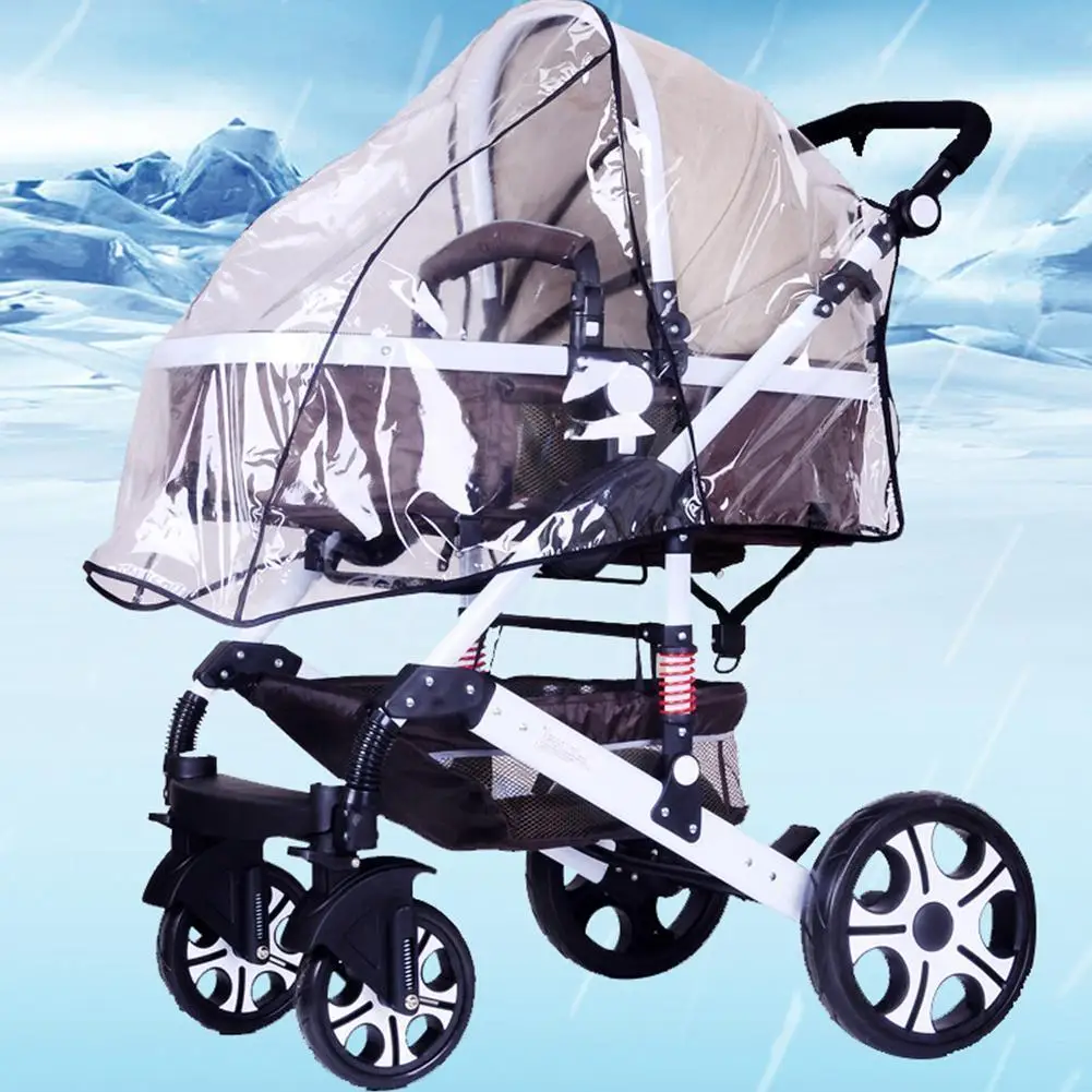 

Stroller Accessory Rain Cover Baby Stroller Waterproof Umbrella Universal Children Windshield Anti-fog Car Raincoat Cover C Z1w3