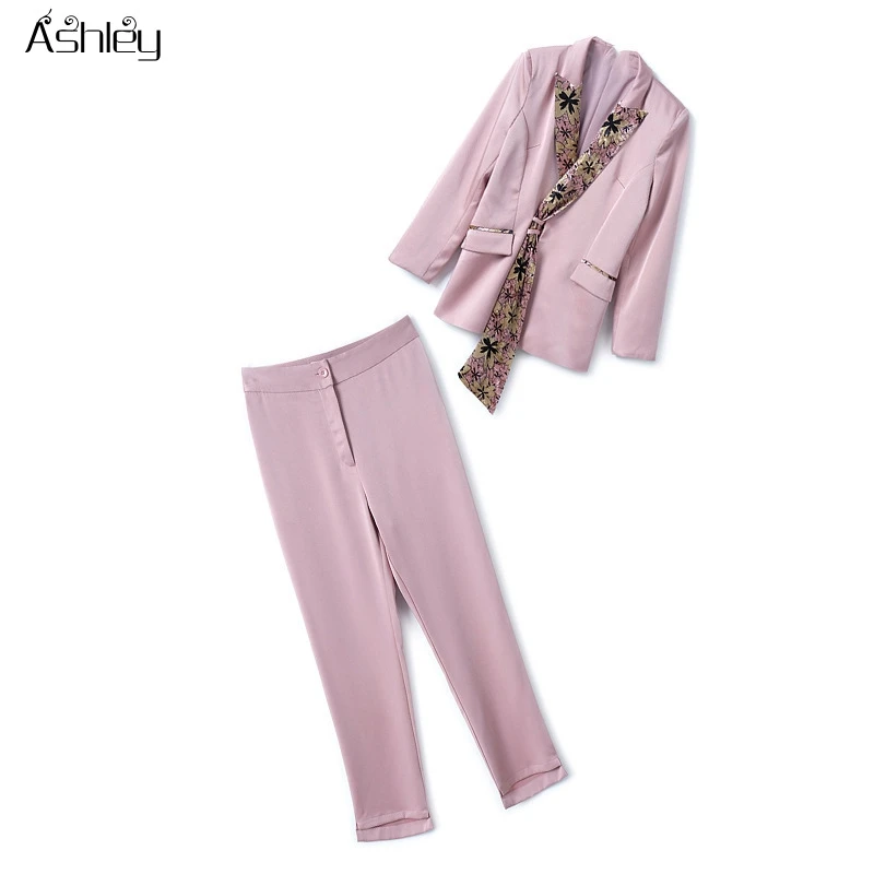 

Ashley Sexy pink bodycon women blazer dress Long sleeve lace button suit Autumn winter high street female office dress