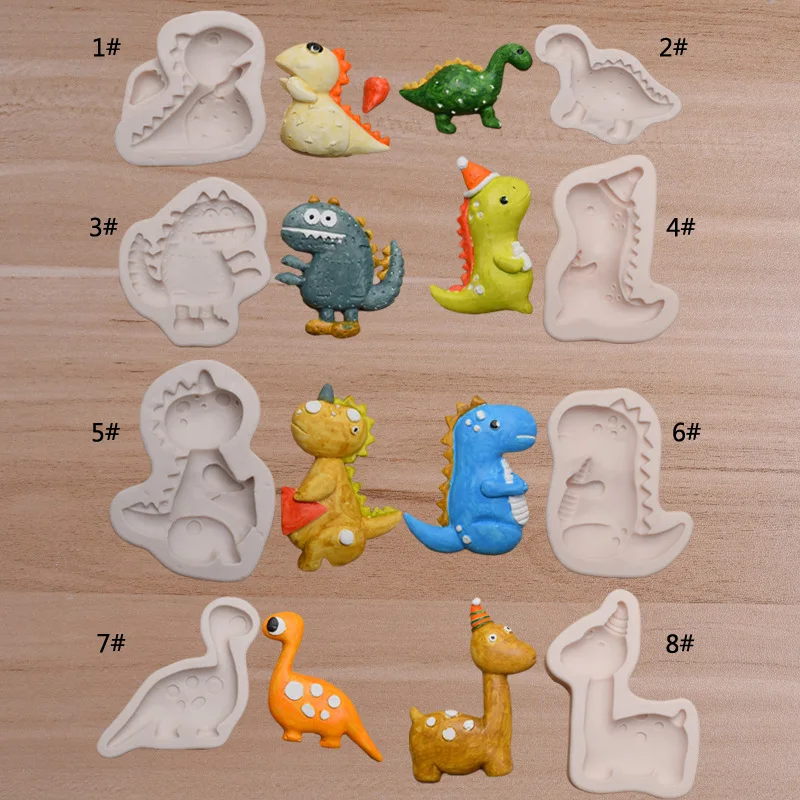 FUNBAKY мультфильм Динозавр помадка Плесень DIY детей день рождения вечерние Dacoration