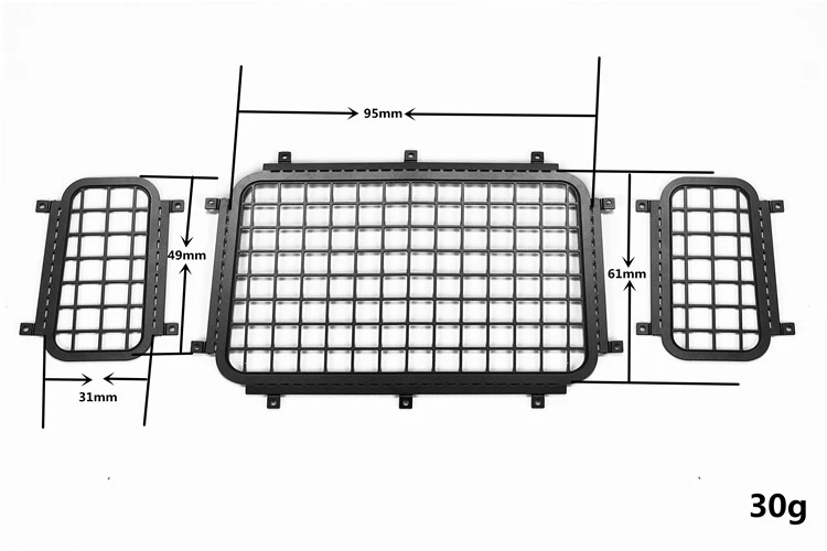 3 шт. металлическая сетка из нержавеющей стали для трехмерного заднего стекла